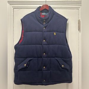 Polo by Ralph Lauren Men's Dark Blue Quilted Vest